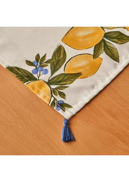 Lemoncello Pamuklu Runner Sarı (50 x 150 cm )