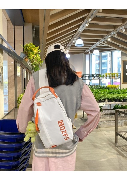 Modaya Uygun Üniversite Öğrencisi Çapraz Omuz Çantası Kadın Yeni Naylon Su Geçirmez Eğitim Moda El Çantası Kadın Kore Versiyonu (Yurt Dışından)
