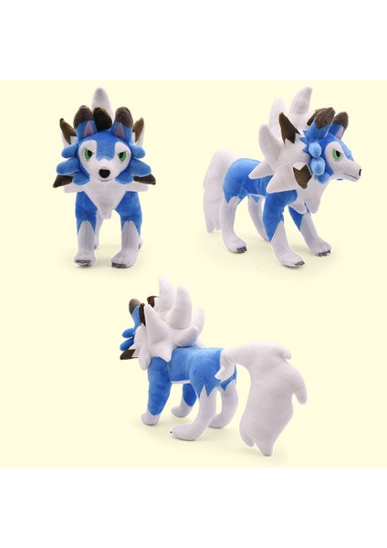 Büyük 25CM Ayakta Mavi Yele Kaya Kurt Adam Alacakaranlık Yele Kaya Kurt Adam Kaya Köpek Peluş Bebek Oyuncak (Yurt Dışından)