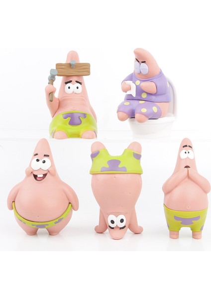 Hediye Patrick Star 5 Çizgi Film Anime El Yapımı Ofis Oyuncak Modelleri (Yurt Dışından)