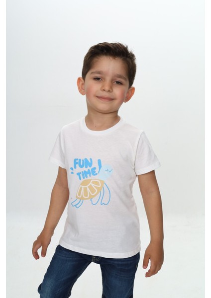 Erkek Çocuk Su Kaplumbağası Baskılı Tişört fiyatları
