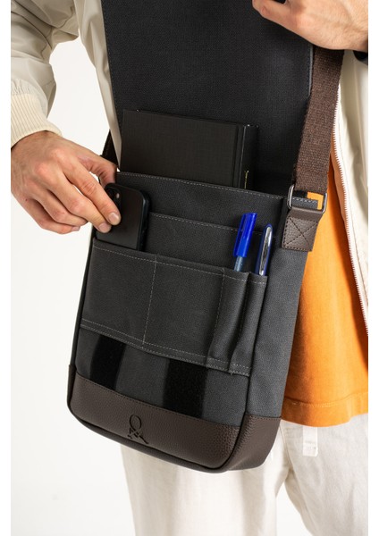 M 417 Mega Bag Unısex Kanvas Postacı Çantası Askılı Çanta Omuz Çanta fırsatları