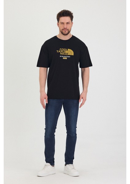 Bisiklet Yaka Oversize Ayıcık Baskılı Salaş Unisex T-Shirt modelleri