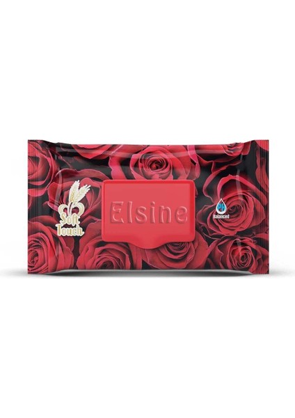 7 Paket Red Rose Islak Havlu Mendil 90 Adet Kapaklı Gül Kokulu