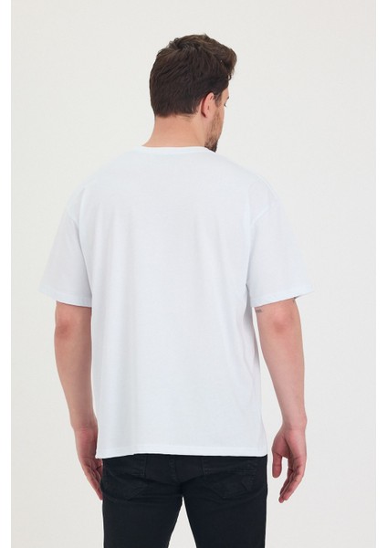 Bisiklet Yaka Oversize Salaş Unisex T-Shirt