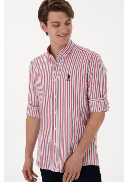 Erkek Kırmızı Gömlek Desenli 50306326-VR030 modelleri