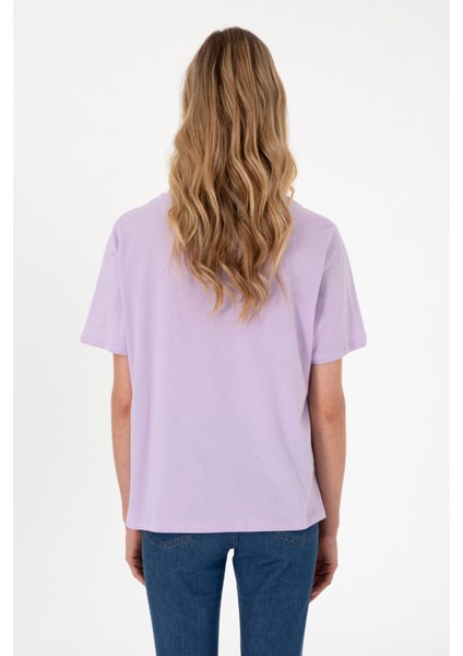 Kadın Lila Tişört 50299733-VR034 indirimleri