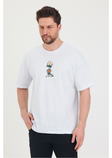 Bisiklet Yaka Oversize Salaş Unisex T-Shirt fiyatları