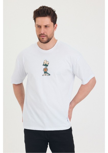 Bisiklet Yaka Oversize Salaş Unisex T-Shirt indirimleri