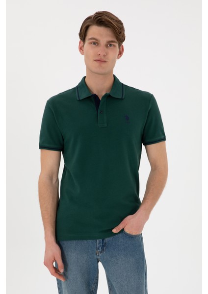 Erkek Koyu Yeşil Tişört Basic 50305980-VR079