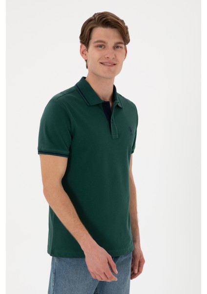 Erkek Koyu Yeşil Tişört Basic 50305980-VR079