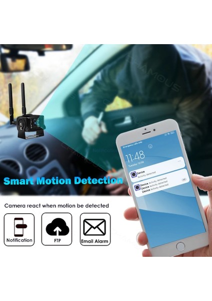 4g Çelik Kasa 12VOLT Güvenlik Kamerası