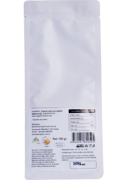 Beferment Organik Yeşil Çorba Karışımı 180 G
