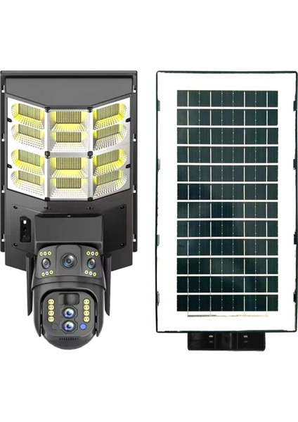 Sokak Lambalı 3 Lensli 4g Solar Kamera