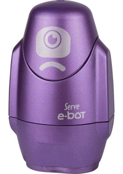 Serve E-Bot Silgili Kalemtıraş Metalik Mor Tekli (Yurt Dışından)