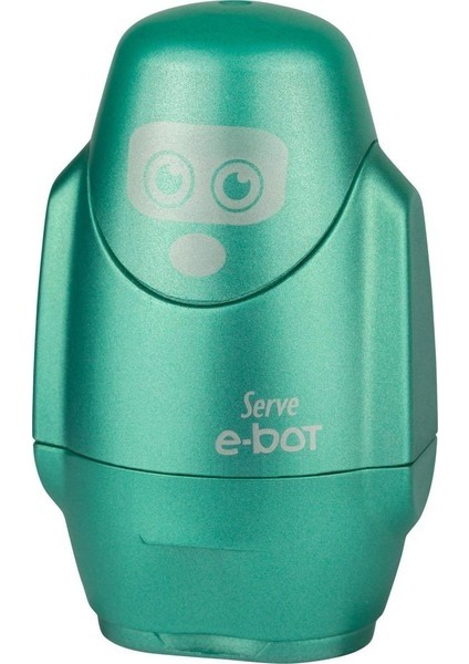 Serve E-Bot Silgili Kalemtıraş Metalik Yeşil Tekli (Yurt Dışından)