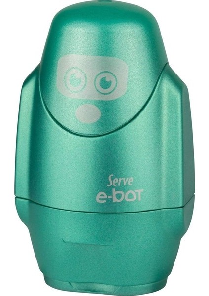 Serve E-Bot Silgili Kalemtıraş Metalik Yeşil Tekli (Yurt Dışından)