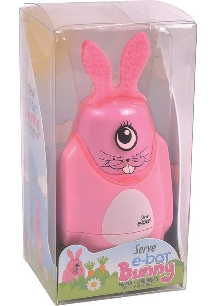 Serve E-Bot Tavşan Silgili Kalemtıraş Şeker Pembe (Yurt Dışından) indirimleri