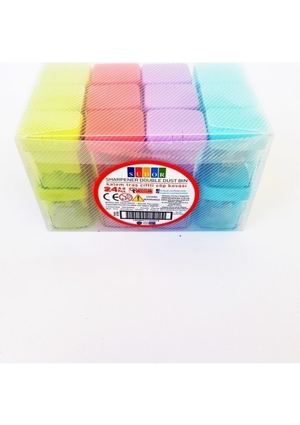 Südor Kalemtraş Çiftli Çöp Kovası 24LÜ Paket (Yurt Dışından)