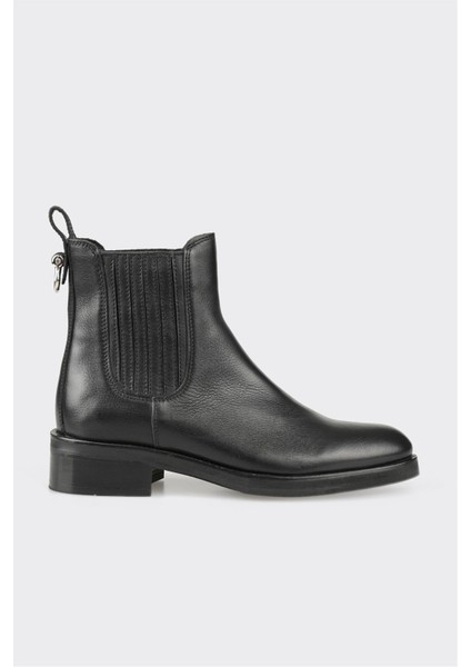 Kahve Deri Kadın Klasik Bot