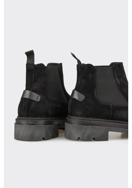 Siyah Deri Erkek Günlük Bot fırsatları