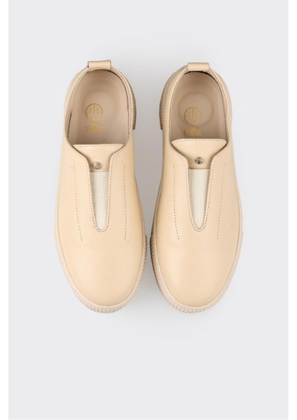 Bej Deri Kadın Spor Ayakkabı fırsatları