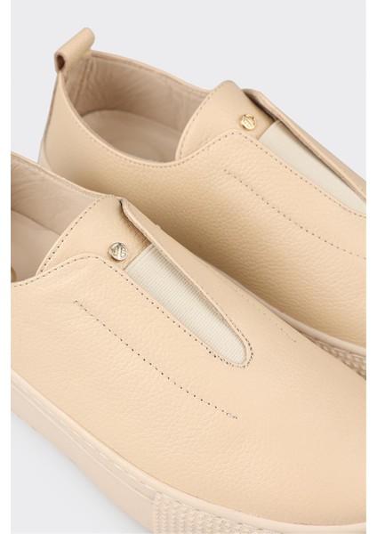 Bej Deri Kadın Spor Ayakkabı indirimleri