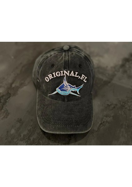 Unisex Yeni Trend Original Shark Model Vintage Eskitme Beyzbol Kep Şapka