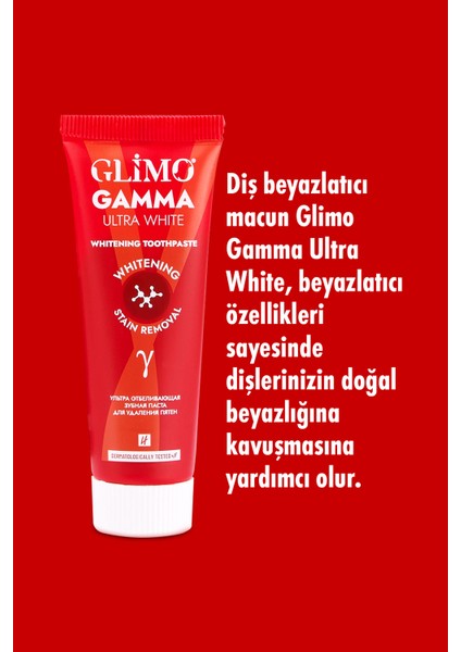 Gamma Ultra White Beyazlatıcı Diş Macunu 20 Ml, Doğal Beyazlatıcı Etki, Sigara Lekelerine Karşı Etki