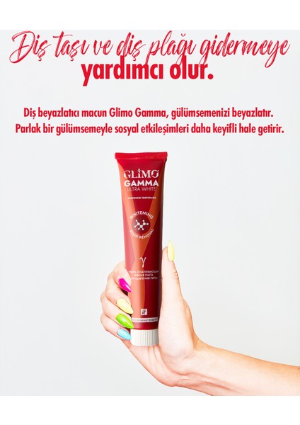 Gamma Ultra White Beyazlatıcı Diş Macunu 20 Ml, Doğal Beyazlatıcı Etki, Sigara Lekelerine Karşı Etki