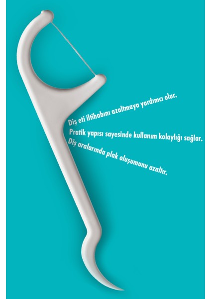 Kürdanlı Diş Ipi | Derinlemesine Diş Arası Temizlik, Plak & Tartar Karşıtı | Diş Eti Dostu
