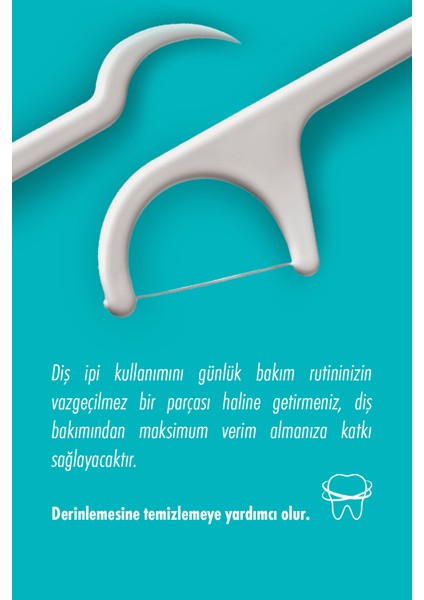 Kürdanlı Diş Ipi | Derinlemesine Diş Arası Temizlik, Plak & Tartar Karşıtı | Diş Eti Dostu