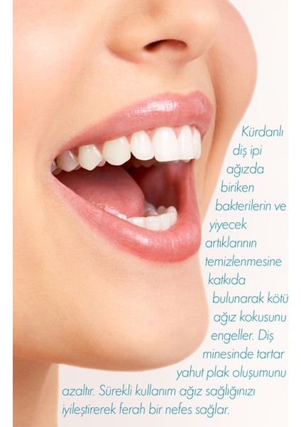 Kürdanlı Diş Ipi | Derinlemesine Diş Arası Temizlik, Plak & Tartar Karşıtı | Diş Eti Dostu