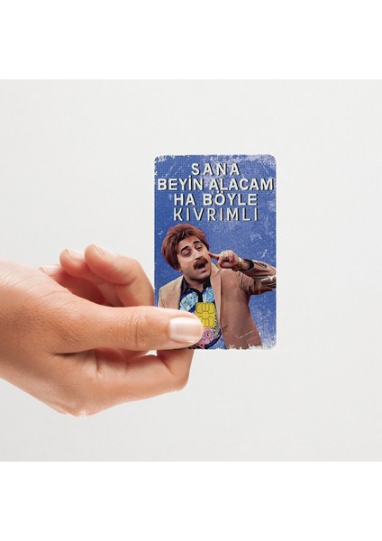Sana Beyin Alacam Mizah Tasarımlı Papara, Kredi Kart Kaplama Sticker