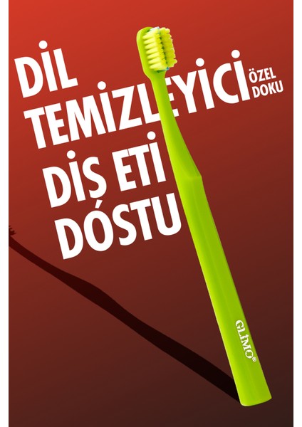 Ortodontik Diş Fırçası 4000 | Fda Onaylı,bpa Içermez,diş Teli Temizliği | 0,12 Mm Fırça Kılı, Yeşil