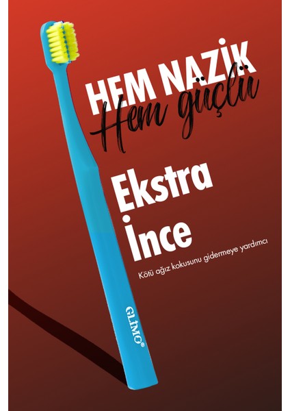 Ortodontik Diş Fırçası 4000 | Fda Onaylı,bpa Içermez,diş Teli Temizliği | 0,12 Mm Fırça Kılı, Mavi