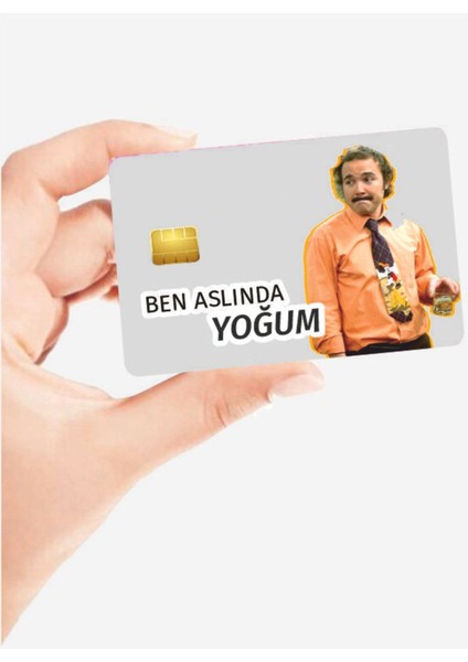 Huggy Craft Avrupa Yakası Burhan Tasarımlı Kredi Kartı Kaplama Stickeri Papara, Tosla, Kredi Kartı Için Uyumlu