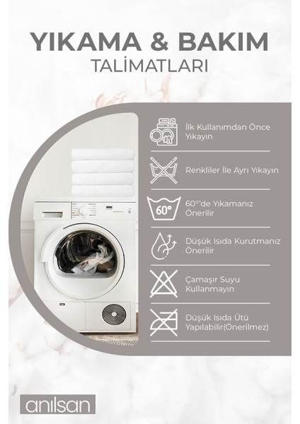 2'li Beyaz El Havlusu - 50x90 Cm, 225 gr, %100 Pamuk, Spa Ve Otel Havlusu, Günlük Kullanıma Uygun