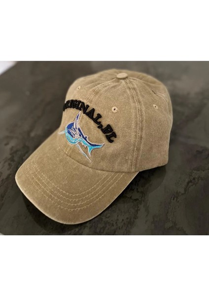 Unisex Yeni Trend Original Shark Model Vintage Eskitme Beyzbol Kep Şapka
