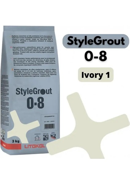 Stylegrout 0-8 Ivory 1 Derz Dolgu 3 kg
