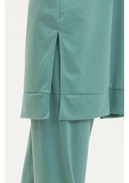 Kapüşonlu Eşofman Takım 0057-07 Çağla Yeşili indirimleri