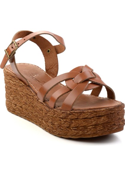 Taba Leather Kadın Sandalet K05197003803