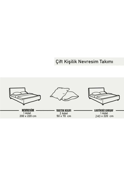 Antrasit Saten Çift Kişilik Nevresim Takımı