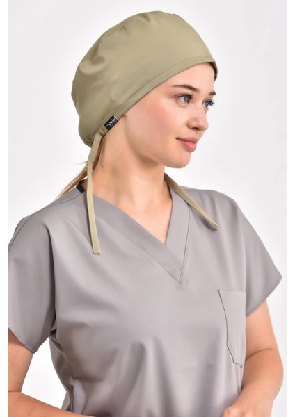 Likralı Çağla Yeşili Cerrahi Bone
