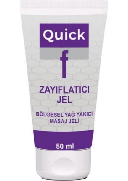Quick F Gel Bölgesel Yağ Yakımını Destekleyen Inceltilmiş Selülitinizin Yeni Sırrı Hızlı Jel 50 ml