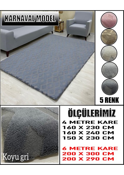 Karnaval Model Kumaştan Welsoft Lastikli Halı Örtüsü