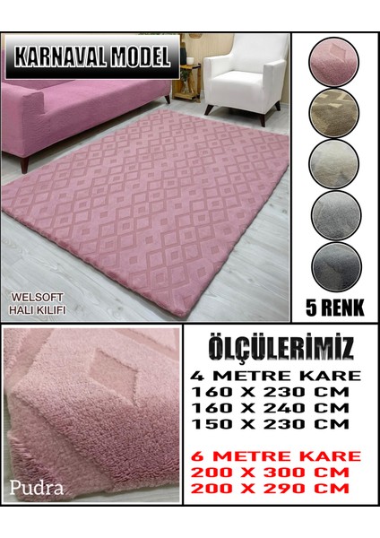 Karnaval Model Kumaştan Welsoft Lastikli Halı Örtüsü