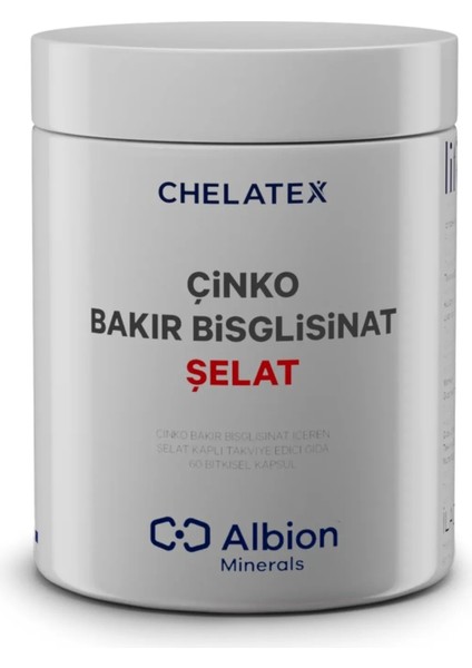 Çinko-Bakır Bisglisinat 60 Tablet Takviye Edici Gıda