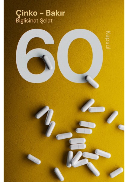 Çinko-Bakır Bisglisinat 60 Tablet Takviye Edici Gıda