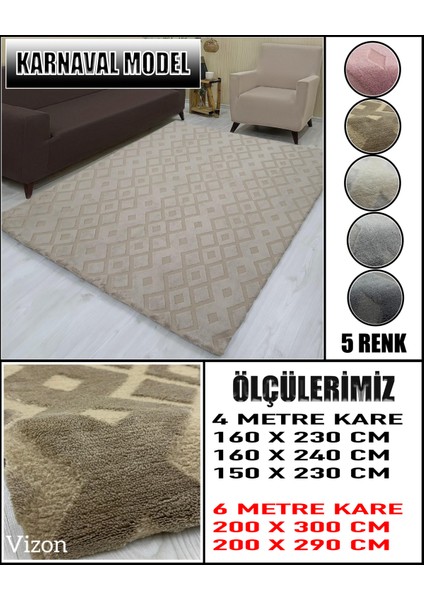 Karnaval Model Kumaştan Welsoft Lastikli Halı Örtüsü